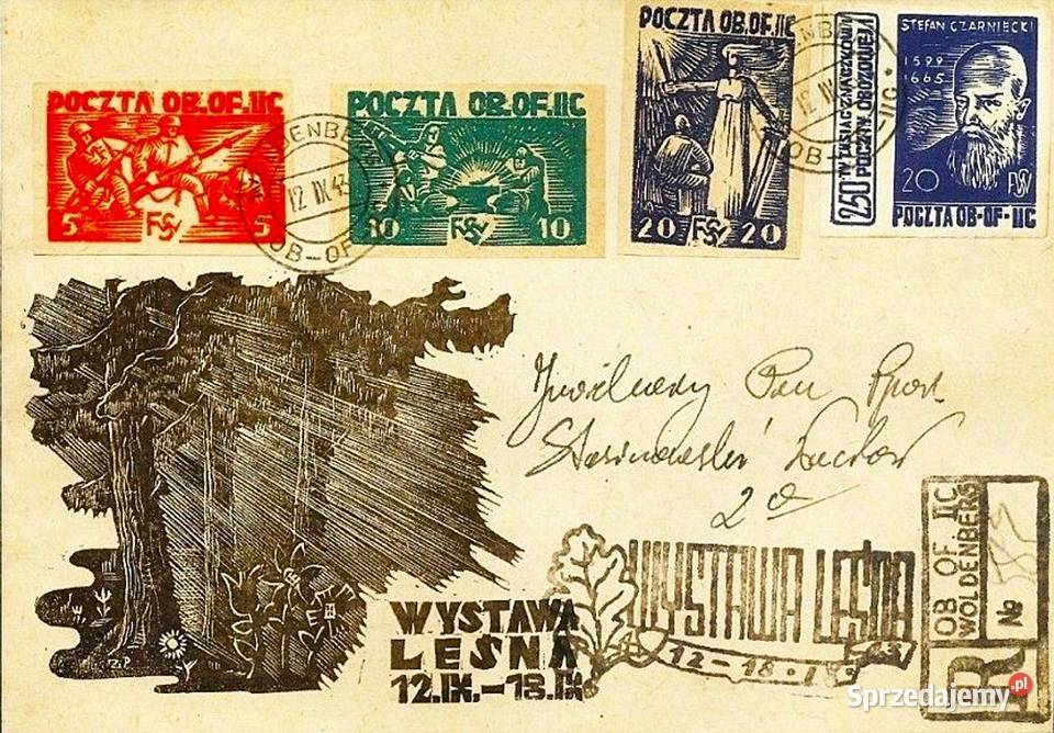 POLSKAOflIIC Woldenberg 1944 List R Wystawa
