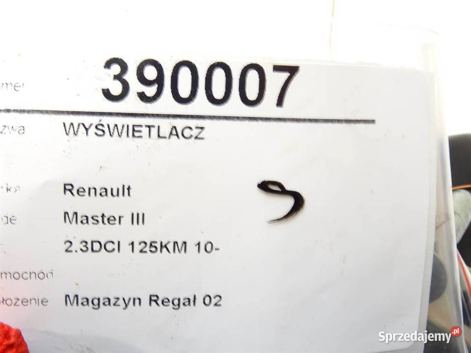 WYŚWIETLACZ RENAULT MASTER III EKRAN MONITOR podkarpackie