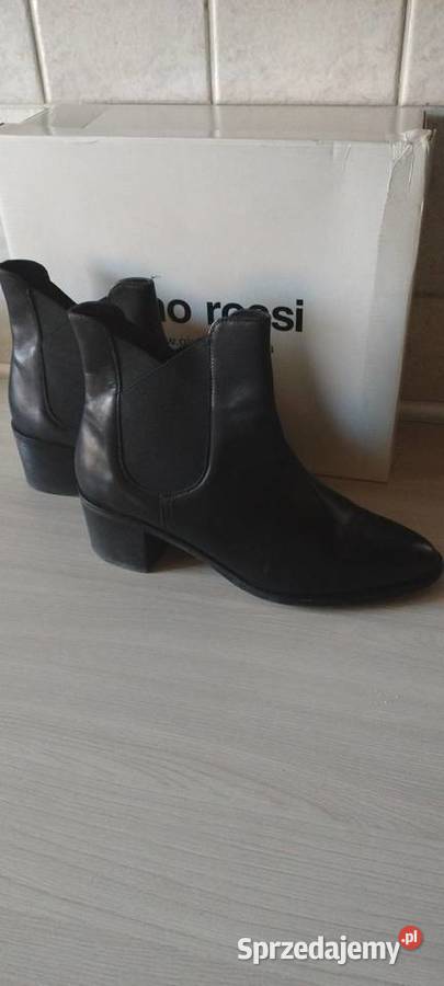 Buty damskie botki czarne Gino Rossi 26cm