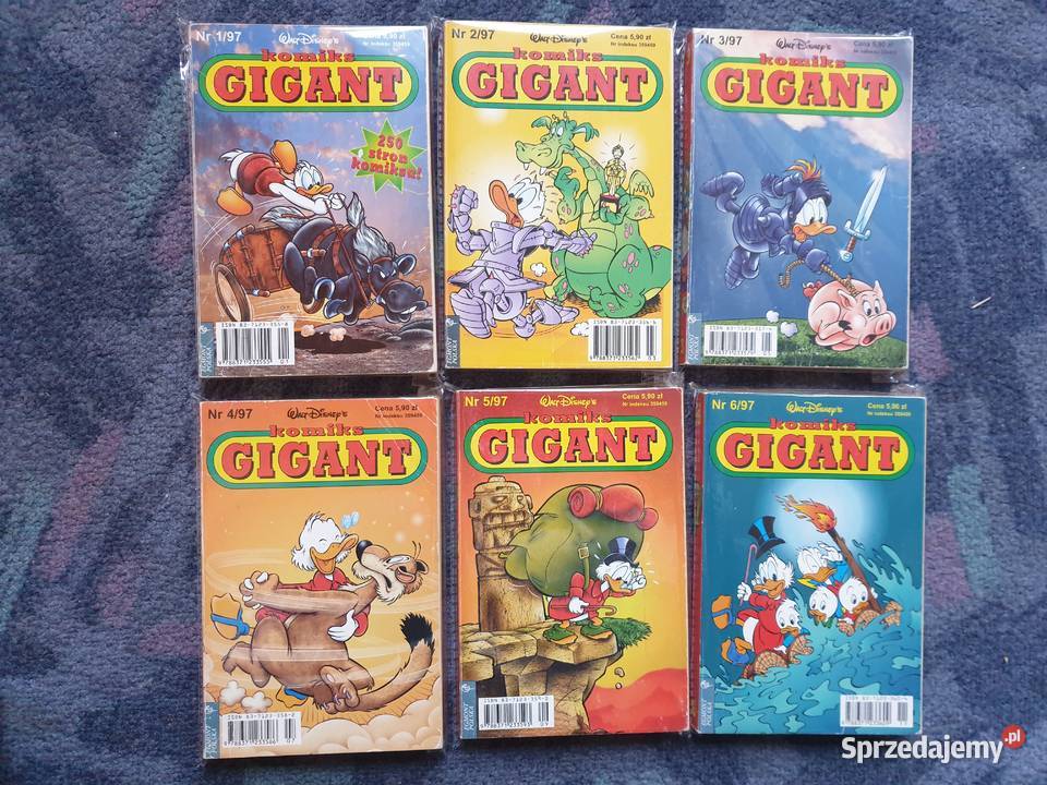Komiks Gigant rocznik 1997 komplet Gdynia