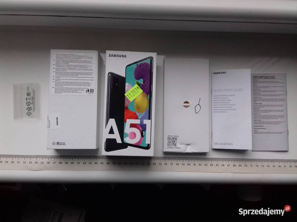 Pudełko Samsung Galaxy A51 SMA515F kluczyk Telefony i Akcesoria