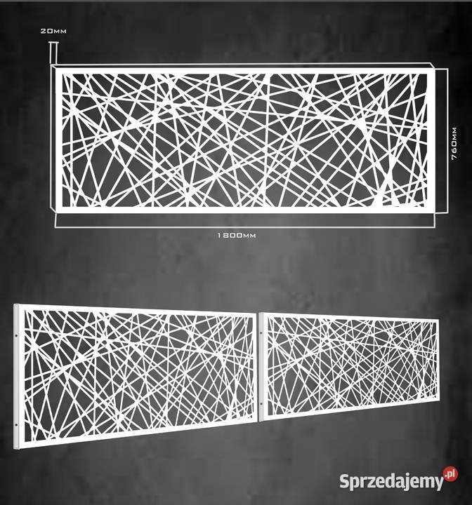 projektowanie DXF SVG Bramy przesuwne ogrodzenie Poznań
