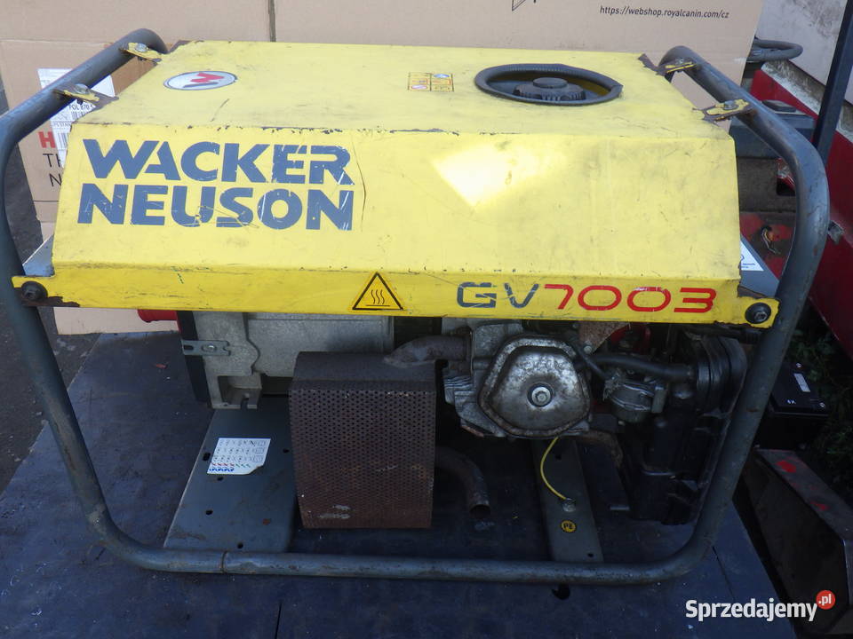 Agregat prądotwórczy WACKER NEUSON GV 7003 A 71 Pozostałe Rzeszów sprzedam