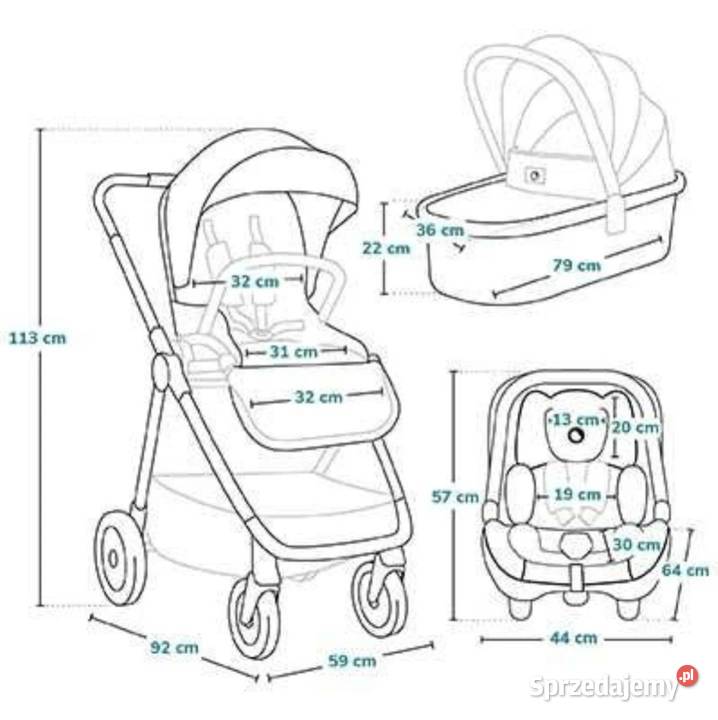 Nowy Wózek wielofunkcyjny spacerówka gondola