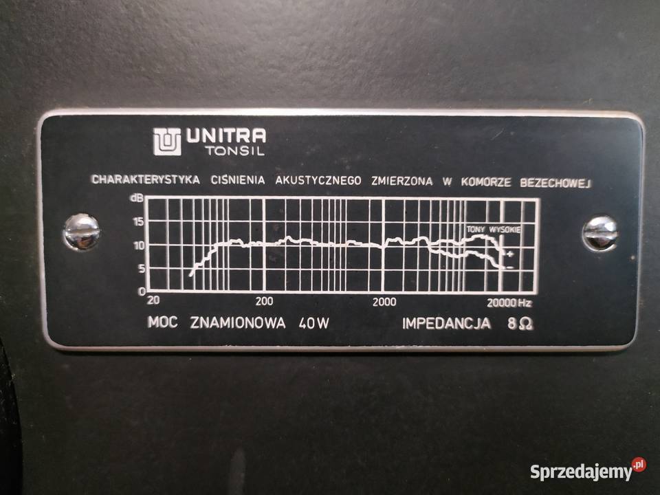 Kolumny Unitra Tonsil ZG40 C115 Altus 65 Krosno
