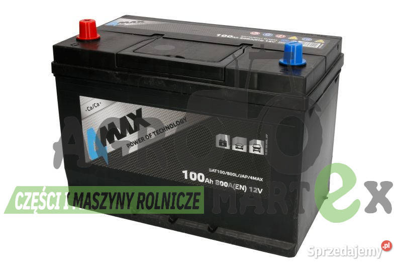 295590520 295590520 AKUMULATOR 100Ah 800A L 12V dolnośląskie Wichrów