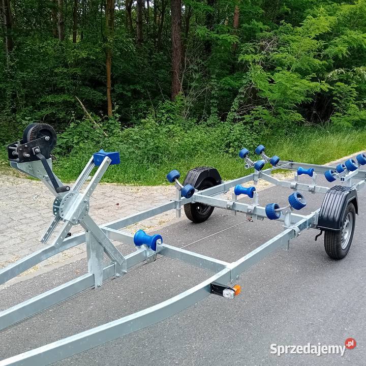Nowa przyczepa podłodziowa hamowana portowa zachodniopomorskie Szczecin
