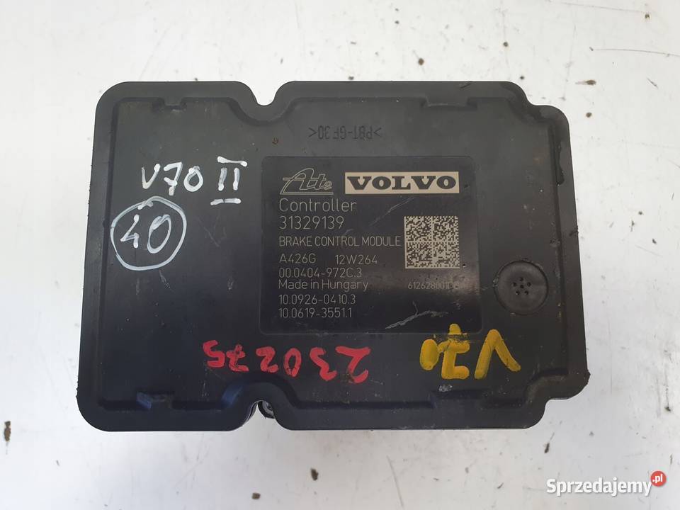Volvo V70 III S80 II POMPA ABS hamulcowa Układ ABS i ESP Janów