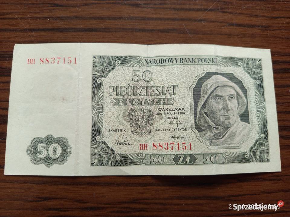 Banknot 50 złotych Seria BH Nakło nad Notecią sprzedam