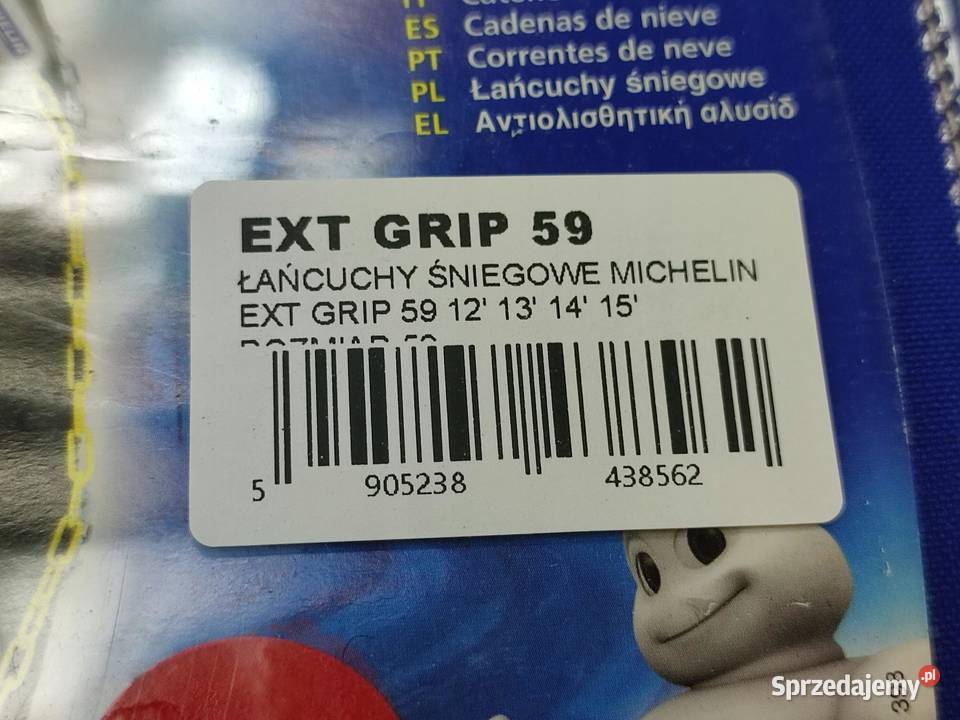 ŁAŃCUCHY ŚNIEGOWE 1 PARA MICHELIN EXTREM GRIP 59