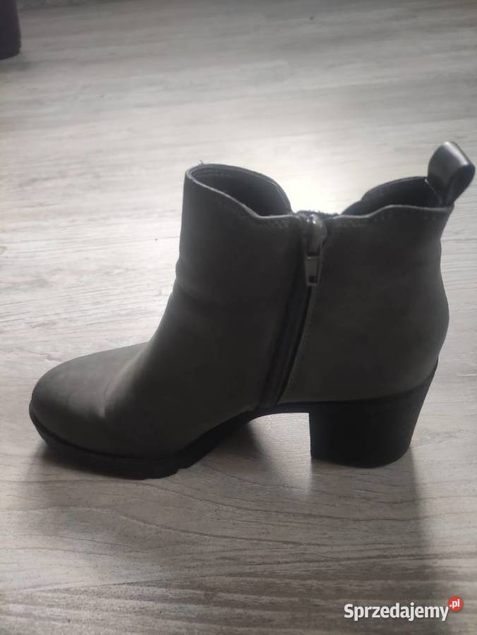 Botki szare na obcasie Graceland rozmiar 39