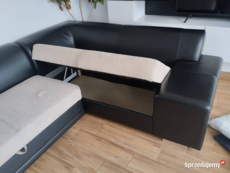 Narożnik U z funkcją spania 195cm Narożniki Zawadki