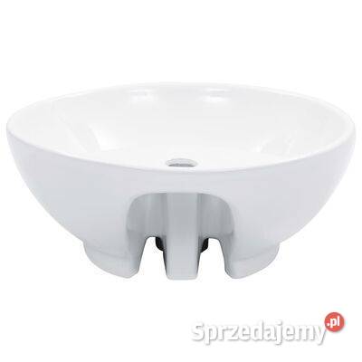 vidaXL Umywalka z przelewem 465 x 18 ceramiczna Warszawa