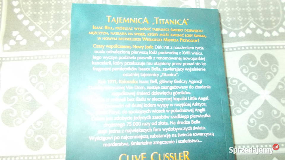 Clive Cussler Tajemnica Titanica Kraków sprzedam
