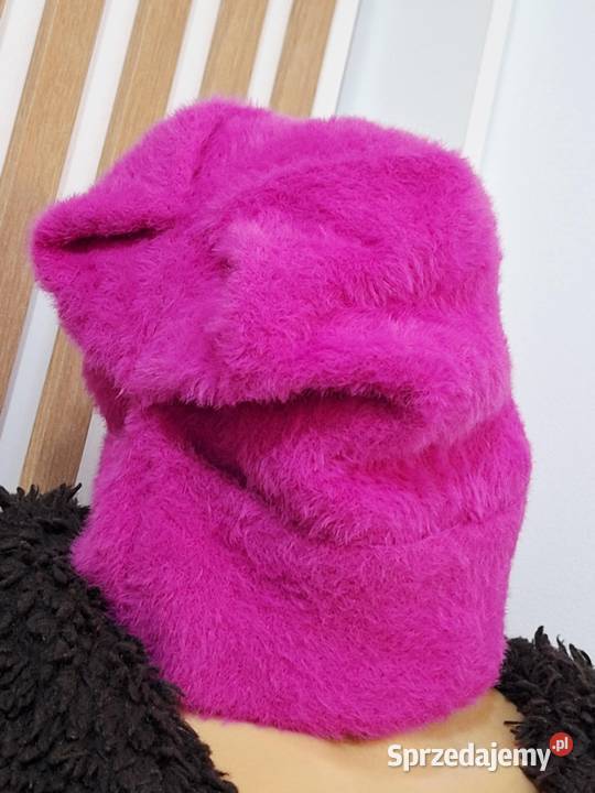 Czapka zimowa damska neon fuksja