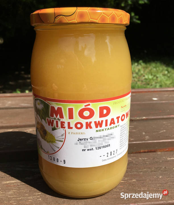 Miód wielokwiatowy wiosenny maj 2024 Kraków sprzedam