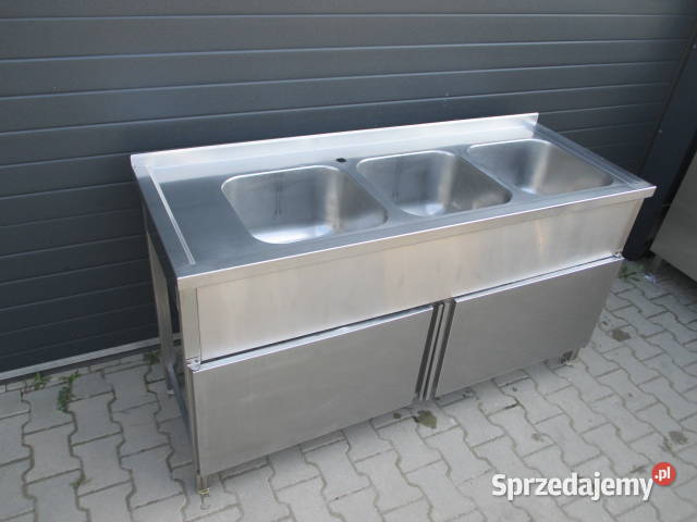 Zlew Gastronomiczny 3 Komorowy Drzwi Zamykane Ostrów Wielkopolski