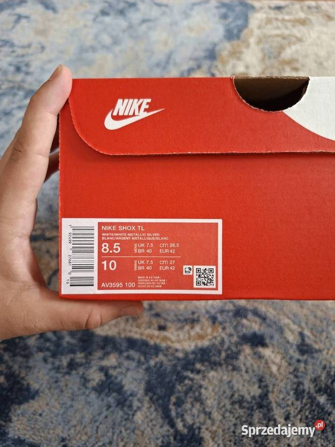 Buty Nike Shox TL White Metallic Silver r42 Nowy Sącz