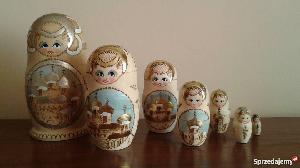 Stara lalka Matrioszka Babuszka Stare zabawki zachodniopomorskie
