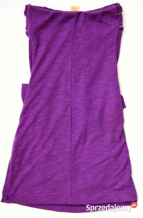 Sukienka wieczorowa Zara 38 M fiolet zamki bez rękawa Lublin