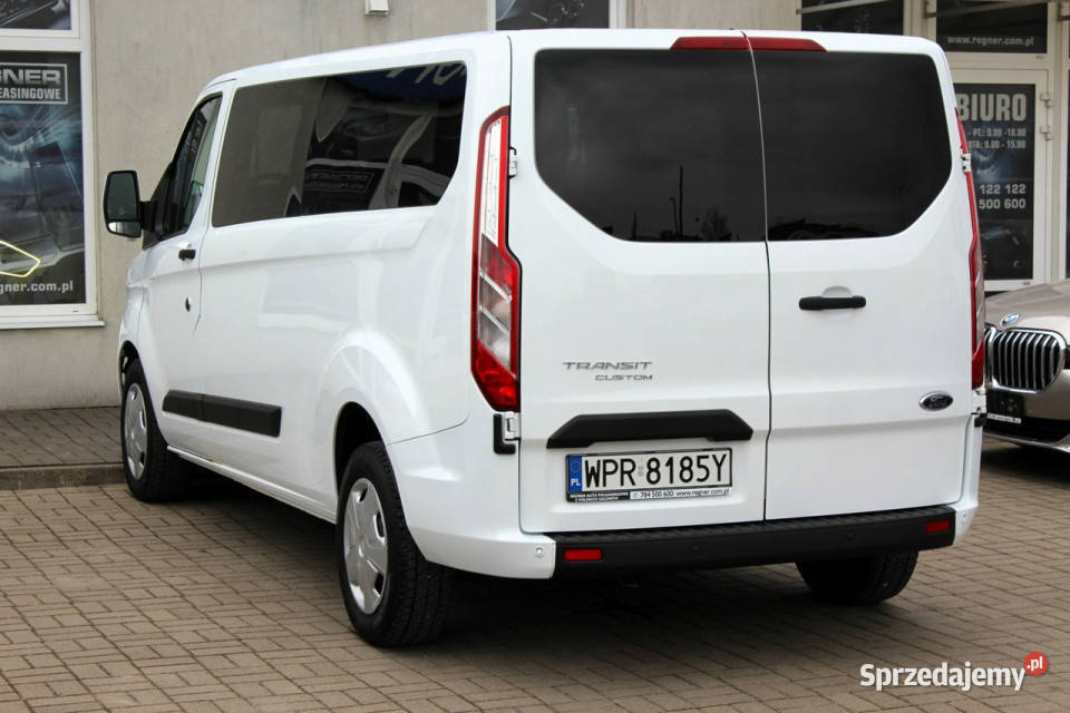 Ford Transit Custom 9osob L2 130 Salon FV23 1WŁ autoalarm Sokołów