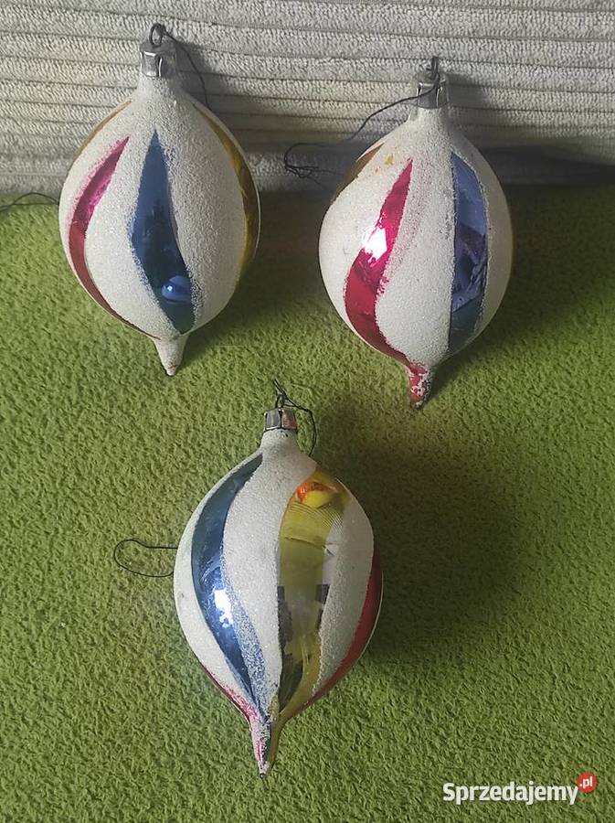 Bombki choinkowe PRL 23 różne Warszawa