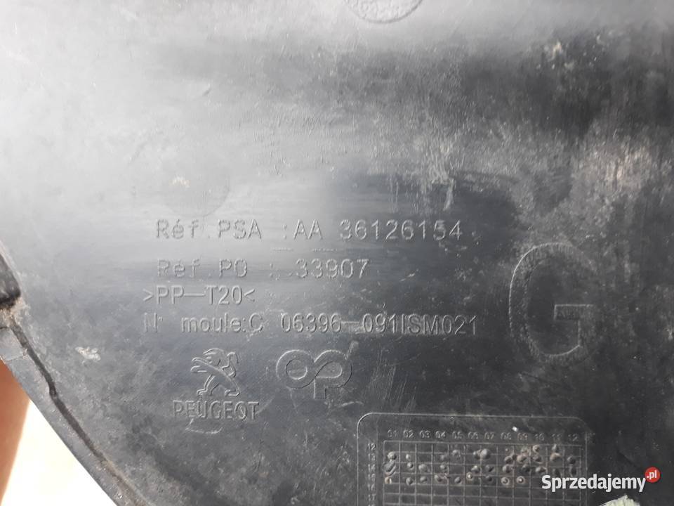 PEUGEOT 308 T9 KRATKA PRAWA ZDERZAKA PRZÓD wielkopolskie