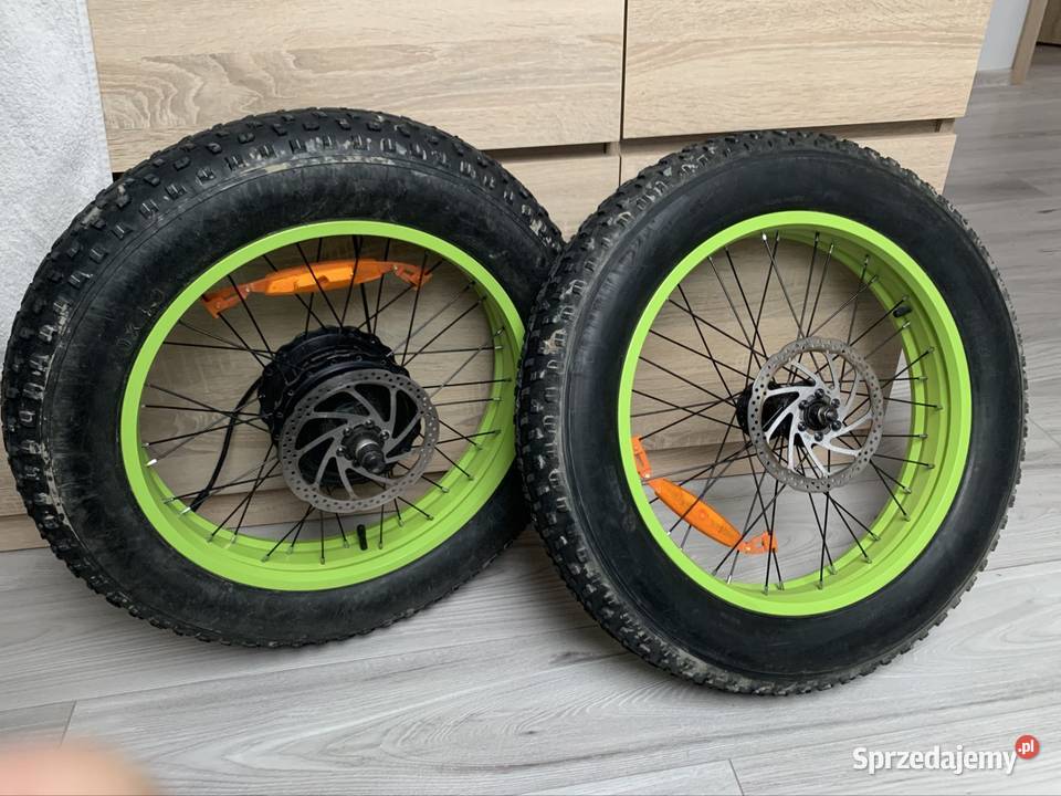 Komplet kół do roweu elektrycznego z silnikiem Glinka