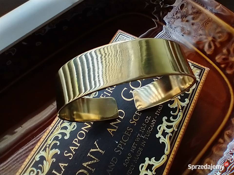 Bransoleta mosiądz metaloplastyka rękodzieło sprzedam