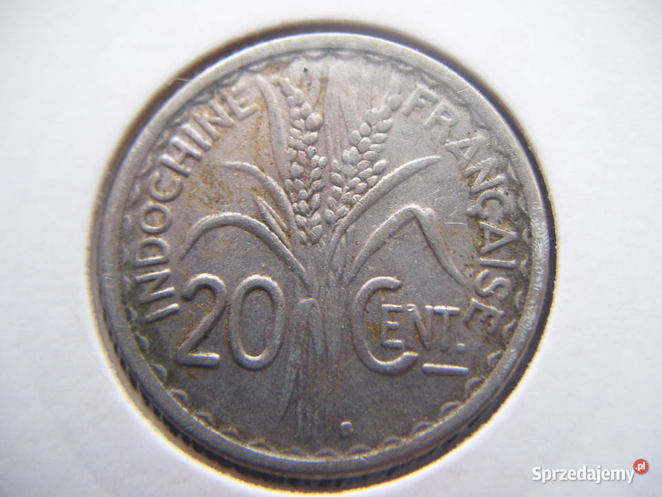 Stare monety 20 centym 1941 Indochiny Francuskie podkarpackie Lesko