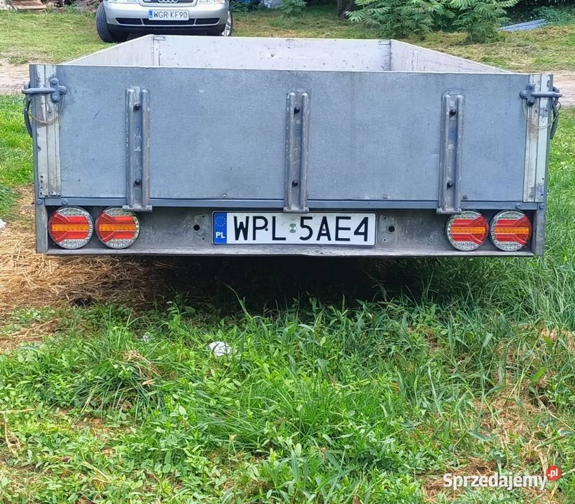 Przyczepa Dwuosiowa ANSSEMS MSX DMC 1500 na KAT Burtowe i plandeki Szeligi