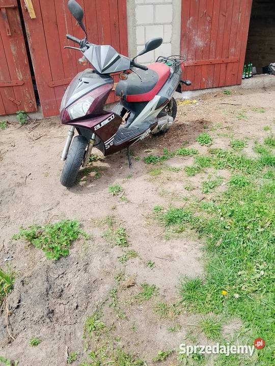 Skuter elektryczny starter Motocykle, skutery, quady Srebrna