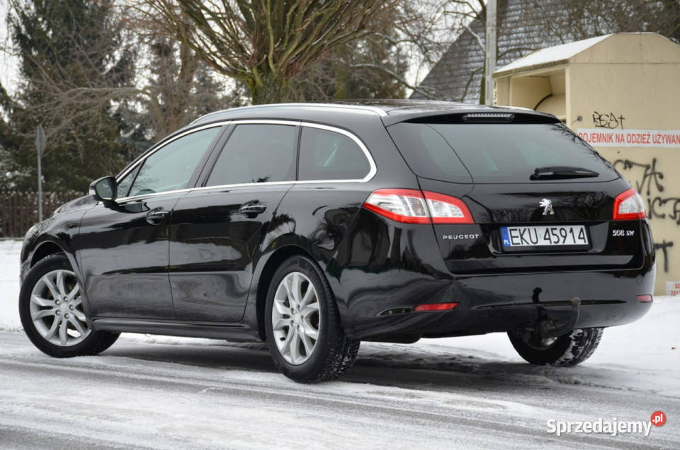 Peugeot 508 SW Czarny 16eHDI 114 Serwis Panorama relingi dachowe łódzkie Kutno