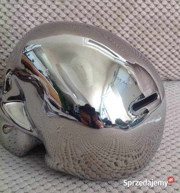 Skull chromowana czaszka skarbonka