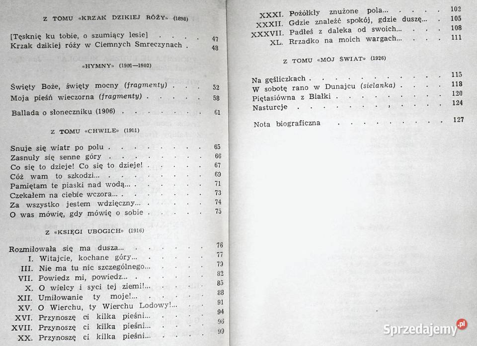 Poezje wybrane Jan Kasprowicz Chełm