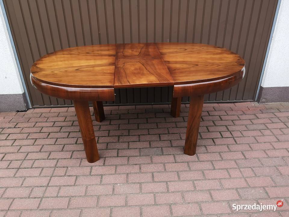 Stół ArtDeco Orzech Beczka 130 Antyk Stary Swarzędz sprzedam