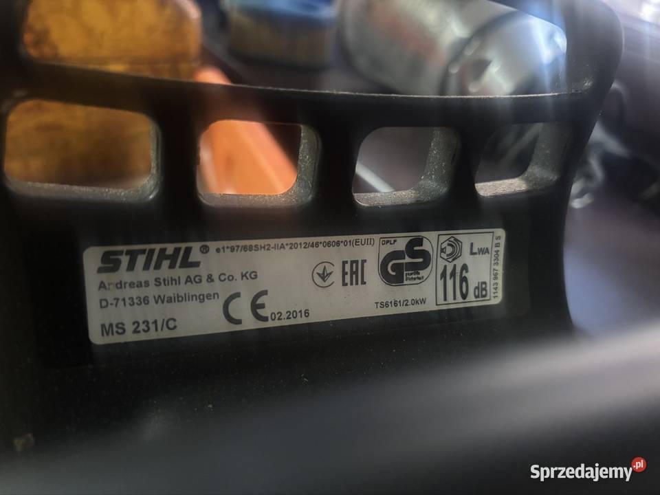 Stihl MS 231 C olej 3 łańcuchy gotowa do pracy Zieleniewo