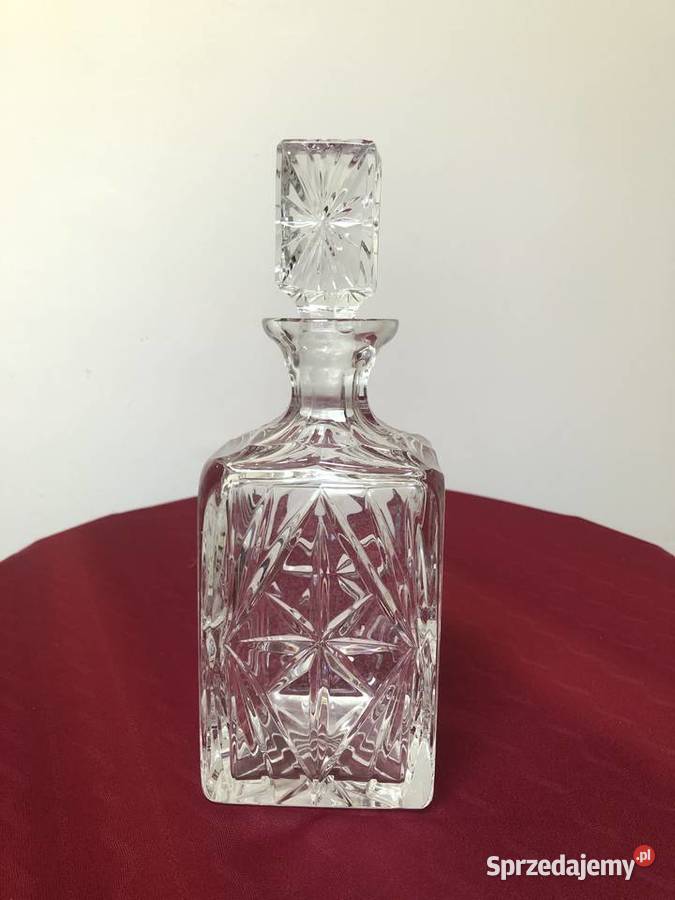 Kryształ karafka 6 kieliszków PRL Vinatage lata