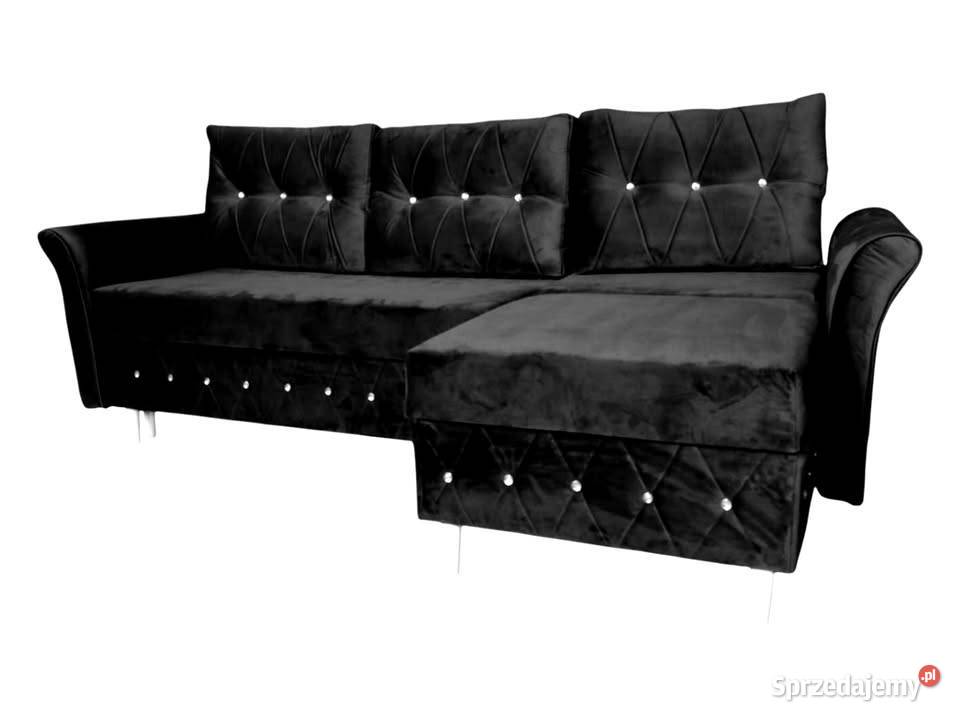 Narożnik rozkładana 2w1 Sofa Glamour pojemnik Wrocław