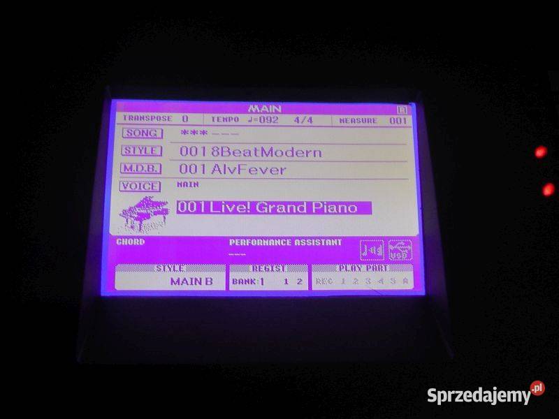 Wyświetlacz ekran LCD do Yamaha PSRS DGX MM Wrocław