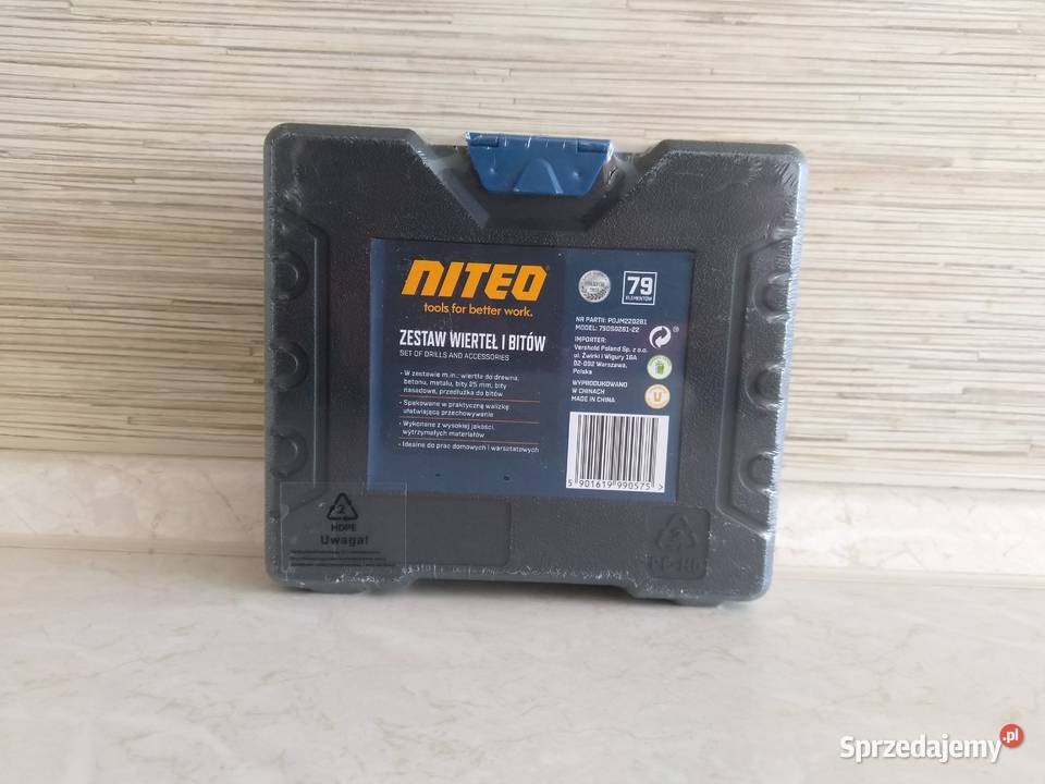NAJTANIEJ Wiertła i Bitów Etui 79el Drewno Metal Zabrze