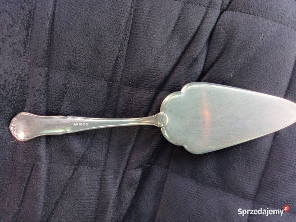 Stara posrebrzana łopatka do ciasta Świdnica