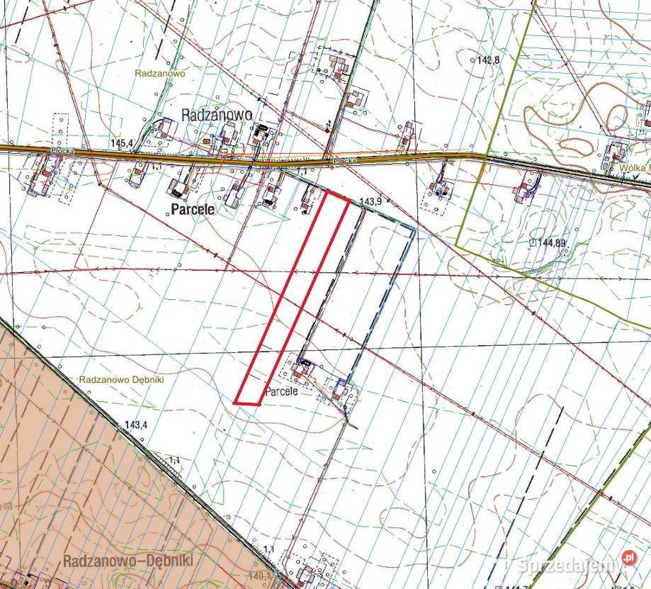 33 ha Radzanowo k Płocka Teren inwestycyjny