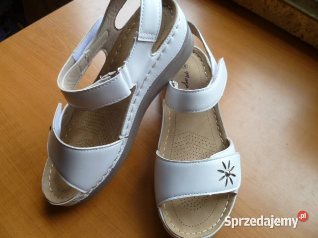 Sandały białe r36 inna Kraków sprzedam