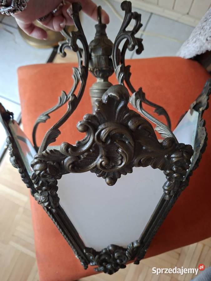 Kinkiet vintage z mosiądzu