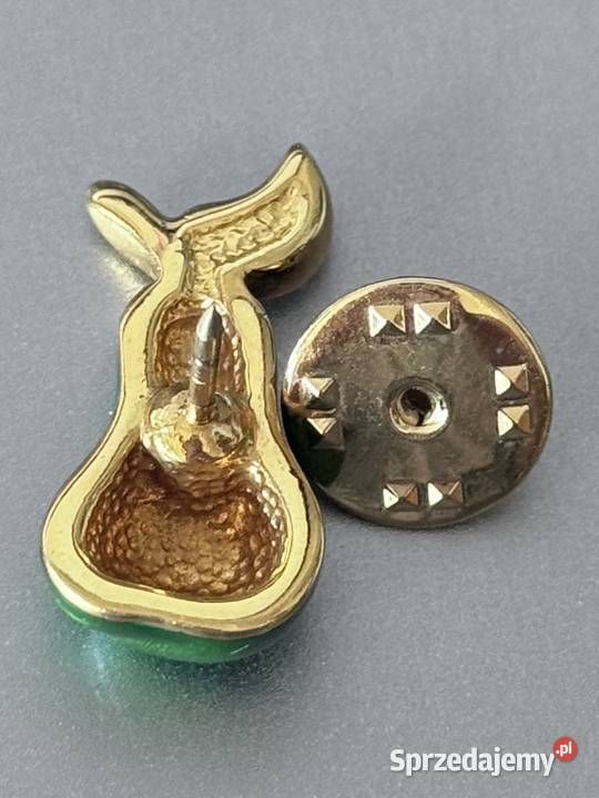Gruszka przypinka CABOUCHON vintage