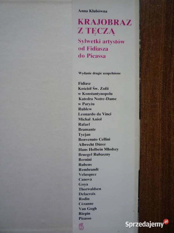 Krajobraz z tęczą Sylwetki artystów Wita Stwosza Rok wydania 1962 Szczecin