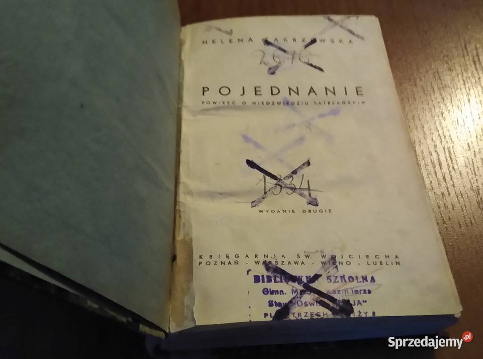 Pojednanie powieść o niedźwiedziu tatrzańskim Gdańsk sprzedam