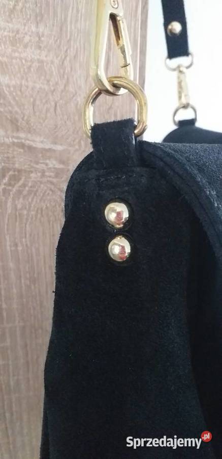 Torebka naturalny zamsz Przedbórz