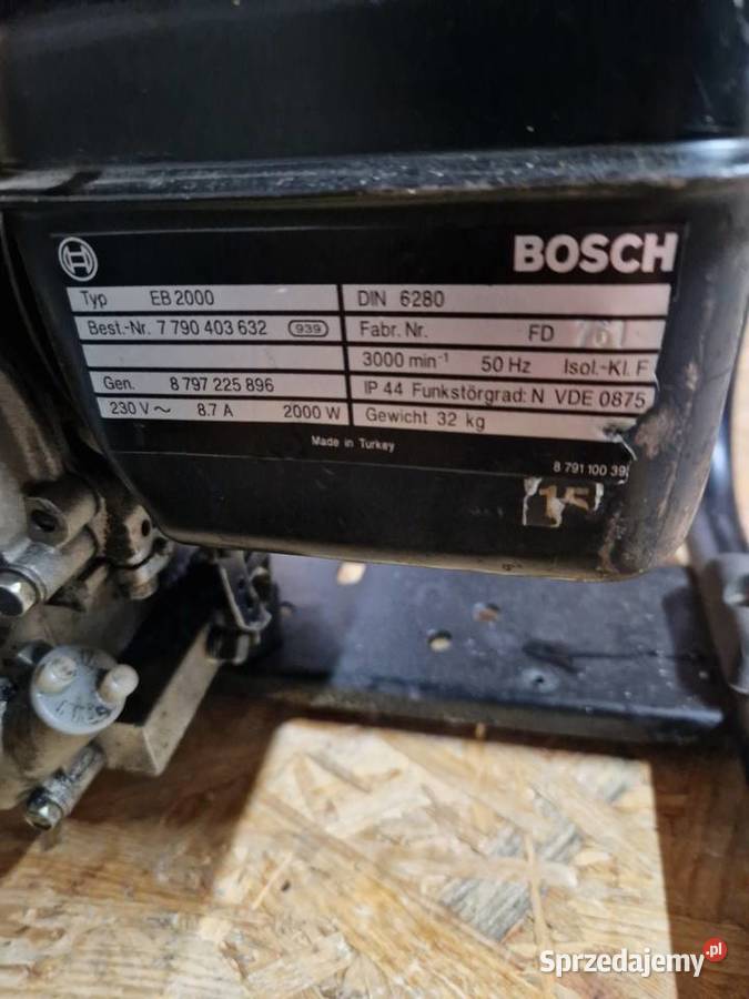 Agregat prądotwórczy BOSCH eb 2000 230V 2 kW Głogowa